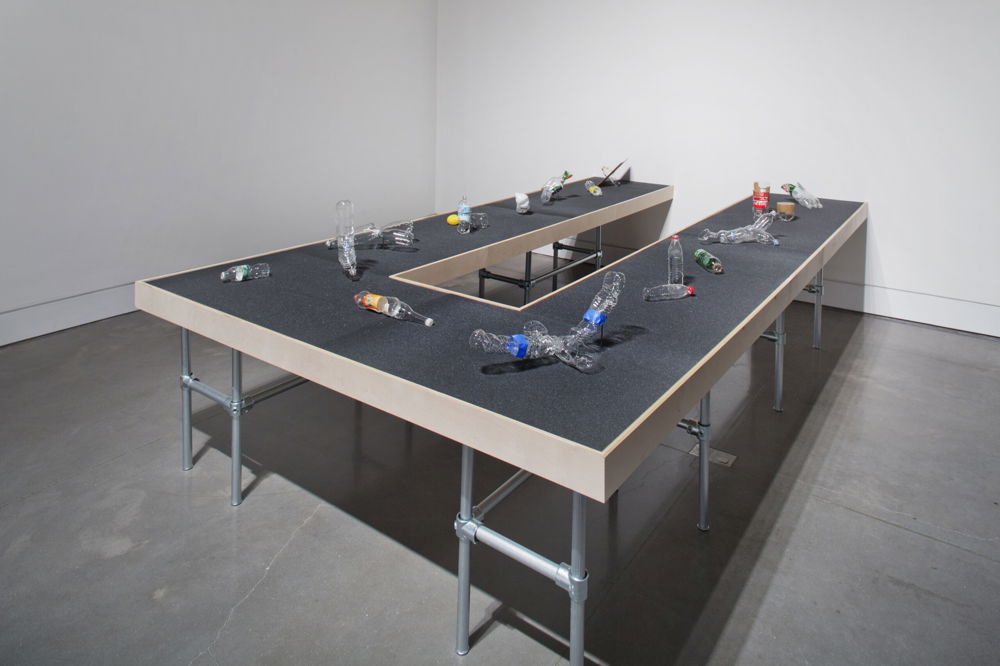 <em>Glass Urinary Devices</em>, 2017. Installation view, dimensions variable, Queens Museum, New York.