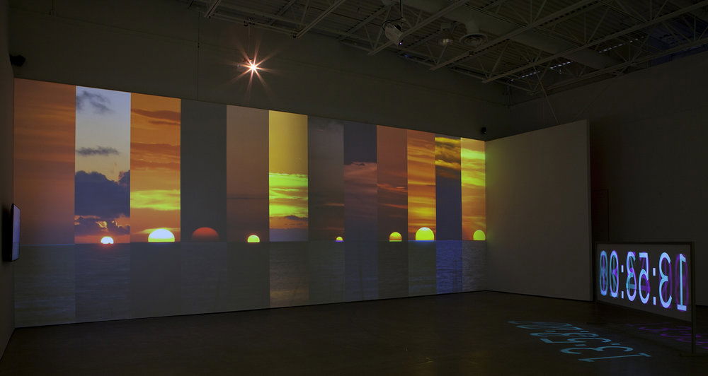 Installation shot from, “The Waning of Justice”, eight-channel video installation, 2015