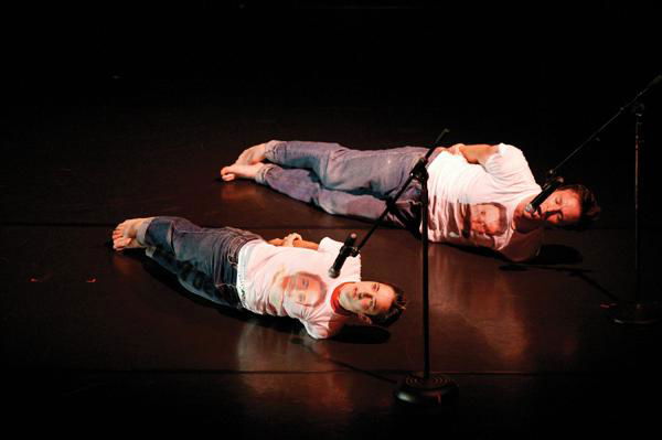 Photo of dancers performing choreography by Morgan Thorson.