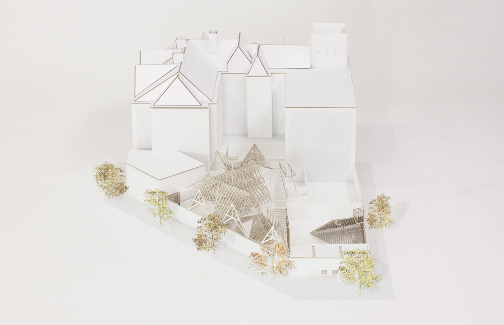 <em>Roof Deck</em> at MoMA PS1 by Erin Besler and Ian Besler, 2015. Model photo. Proposal for MoMA PS1 Young Architects Program, dimensions variable.