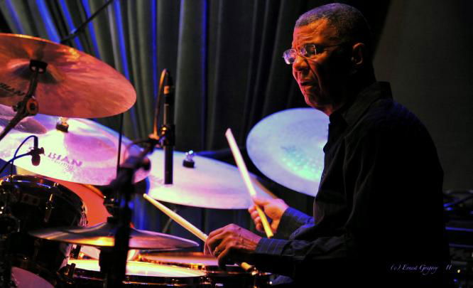 Photo of Jack DeJohnette in performance.