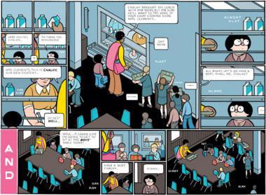 Spread from graphic novel by Chris Ware.