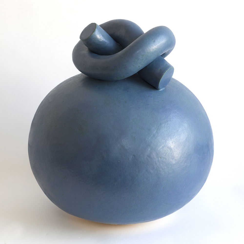 <em>A Head is just a ball with eyes 01,</em> 2019. Ceramic, glaze, dimensions 8 × 18 × 14 inches.